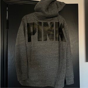 PINK hoodie with Sherpa lined hood